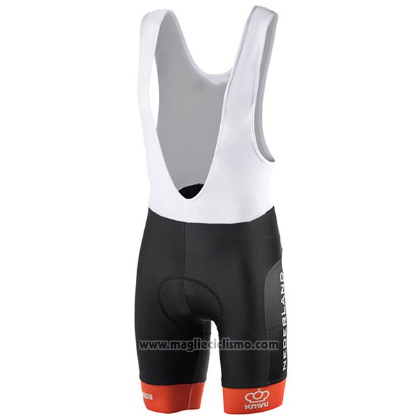 2017 Abbigliamento Ciclismo Paesi Bassi Arancione Manica Corta e Salopette